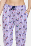 Zivame Pillow Fight Sweet Treat Knit Cotton Pyjama Set - Imperial Palace — thumbnail 6